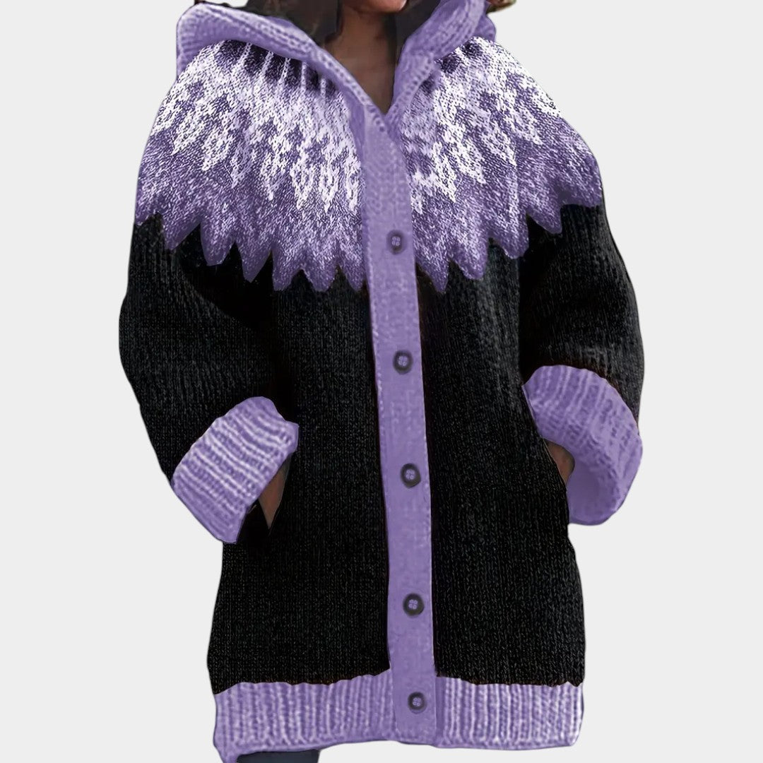 Klára - Ležérní kardigan s kapucí