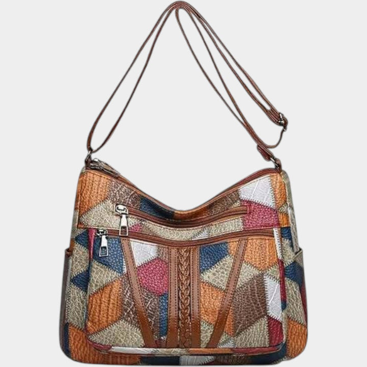 Petra - Mozaiková kožená kabelka