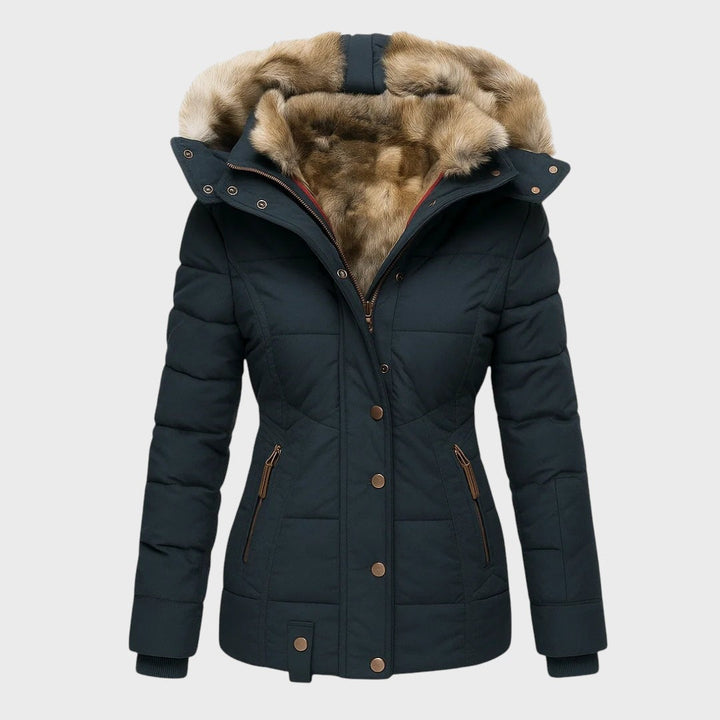 Lucie | Zimní bunda s kožíškovou podšívkou