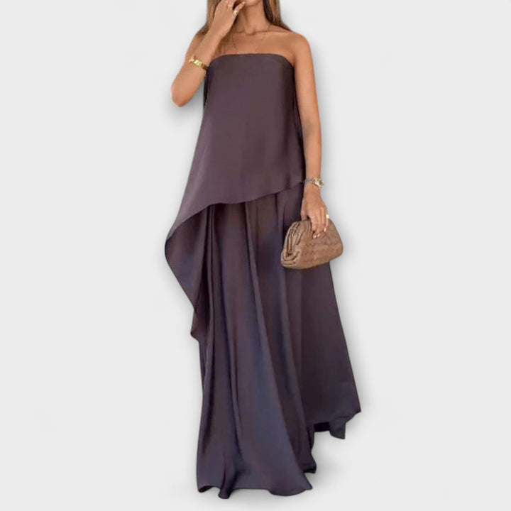 Ruby - Elegantní bezramínkový top a sukně