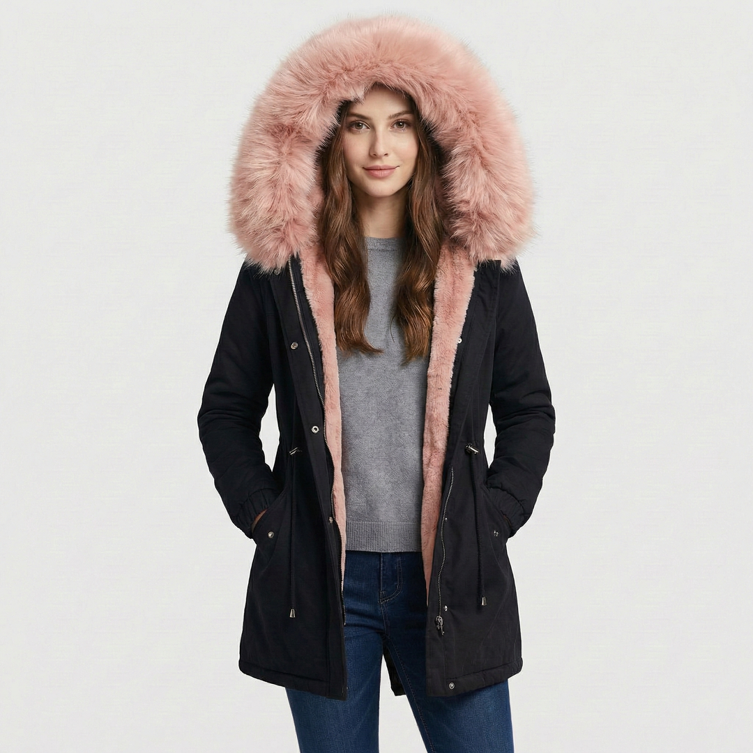 Adéla | Parka s akcentem z umělé kožešiny