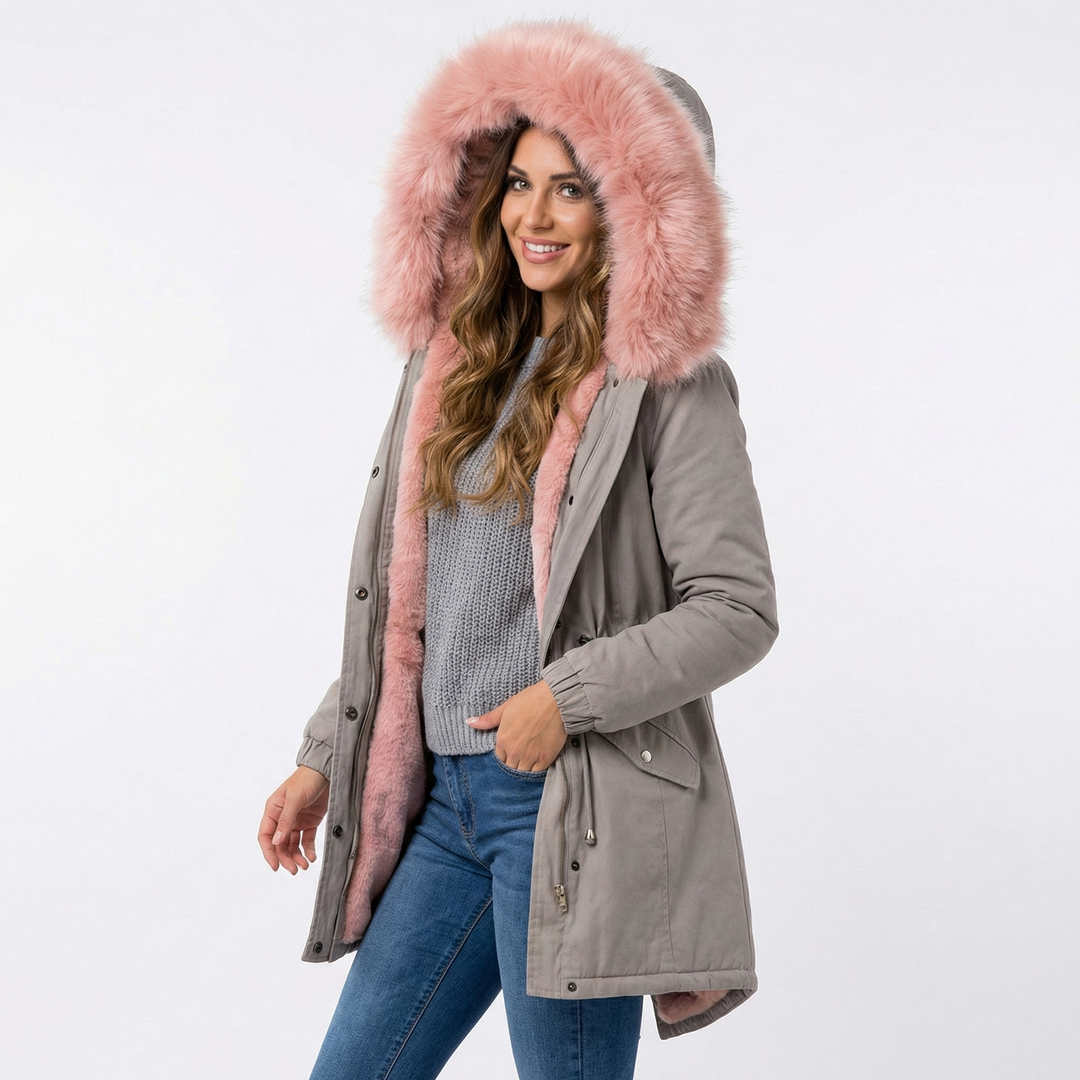 Adéla | Parka s akcentem z umělé kožešiny