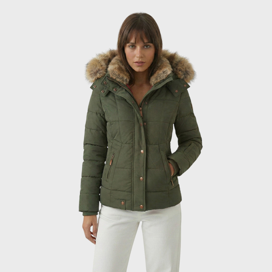 Lucie | Zimní bunda s kožíškovou podšívkou