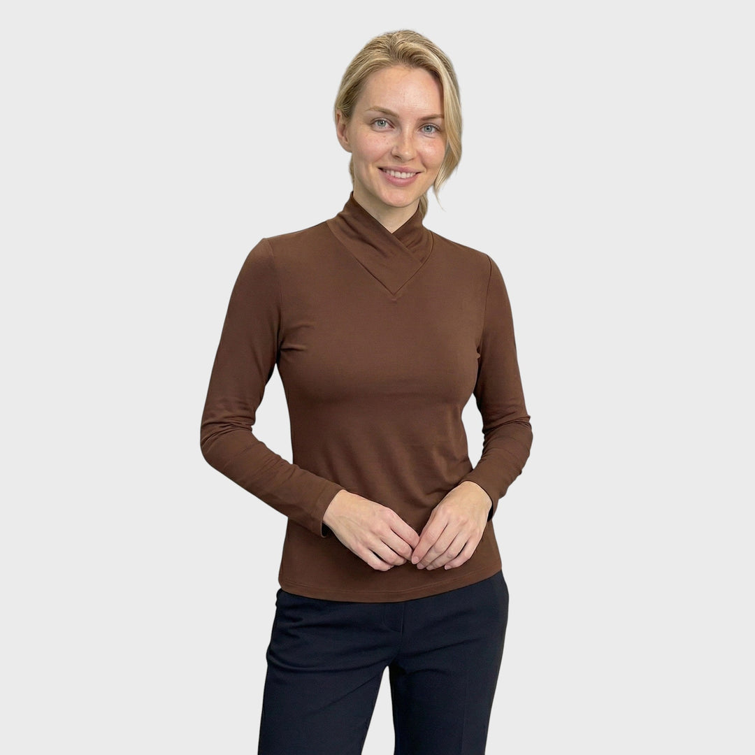 Amalia | Top s architektonickým límcem