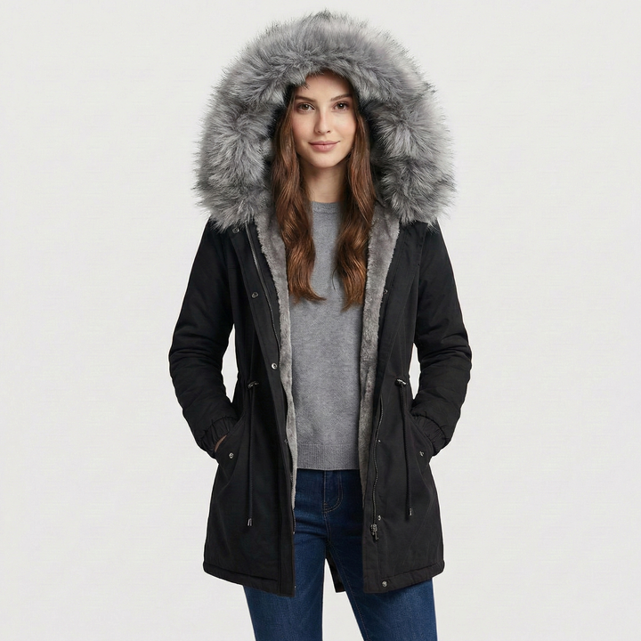 Adéla | Parka s akcentem z umělé kožešiny