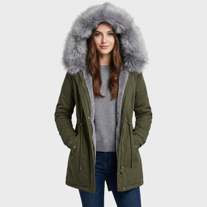Adéla | Parka s akcentem z umělé kožešiny