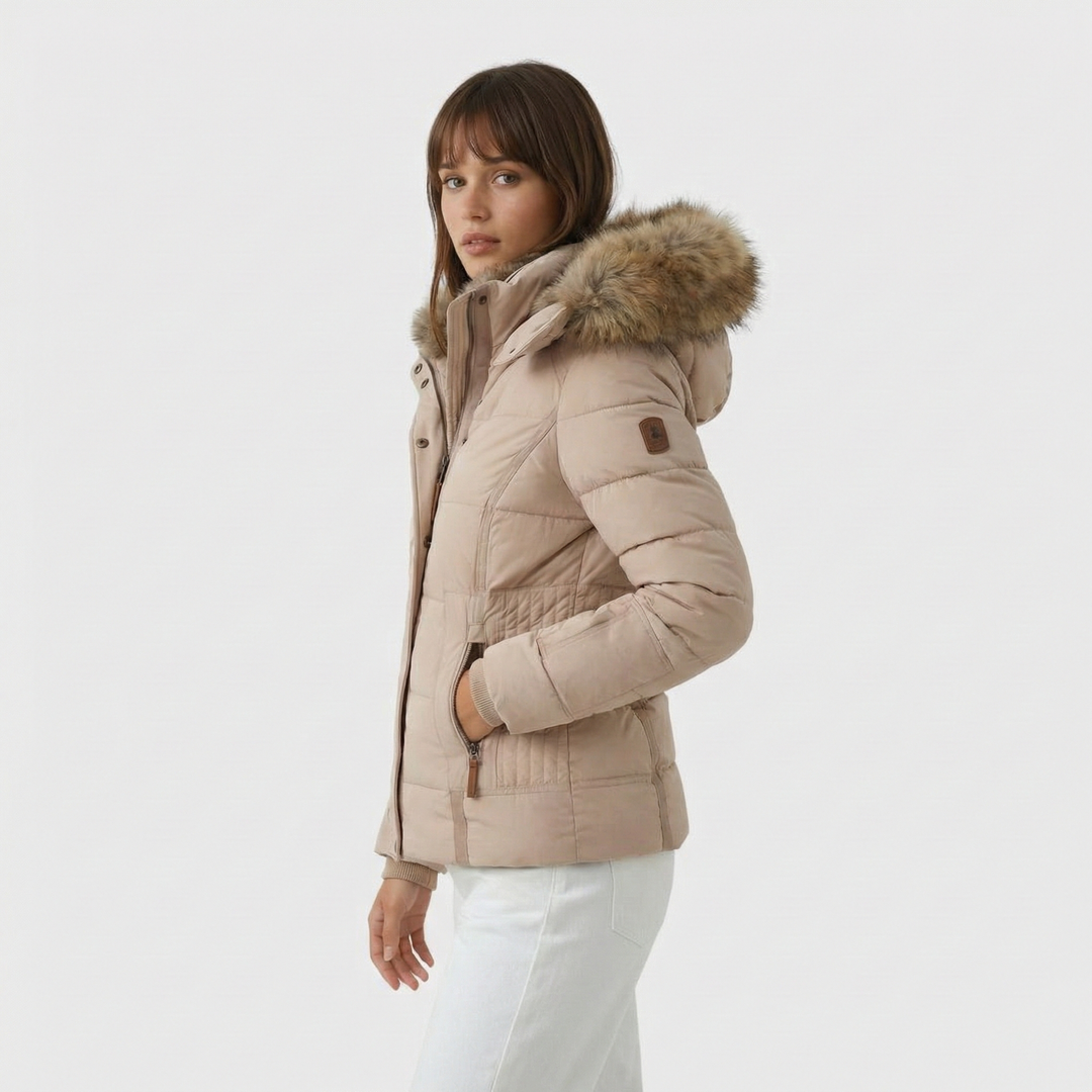 Lucie | Zimní bunda s kožíškovou podšívkou