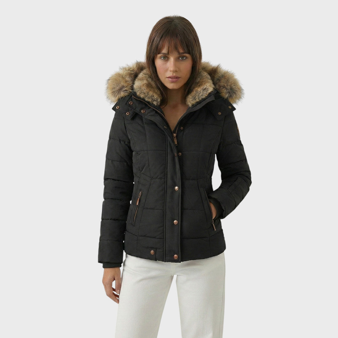 Lucie | Zimní bunda s kožíškovou podšívkou