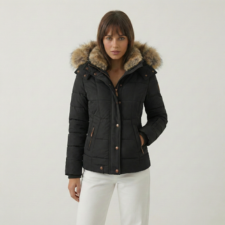 Lucie | Zimní bunda s kožíškovou podšívkou