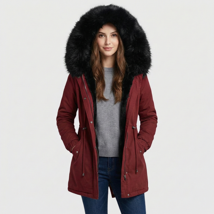 Adéla | Parka s akcentem z umělé kožešiny