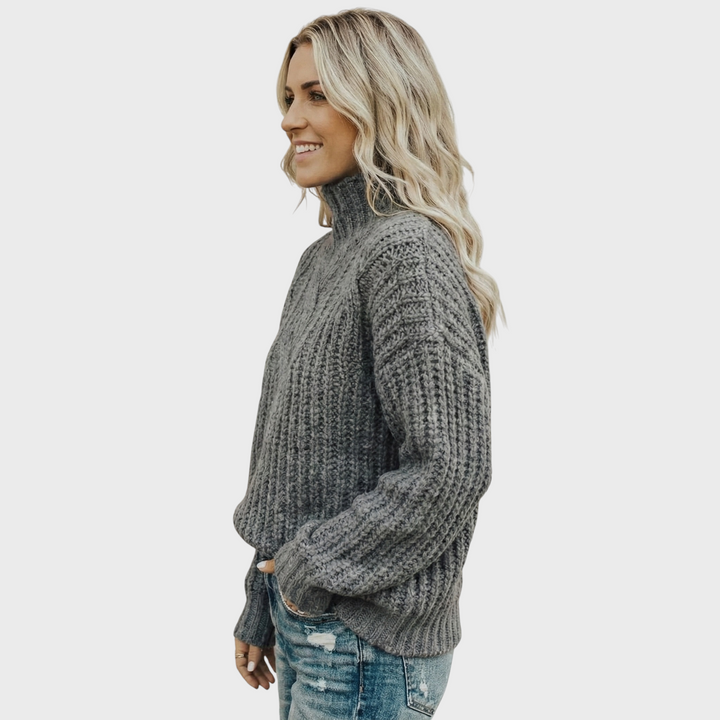 Aroa – Pletený svetr s rolákem