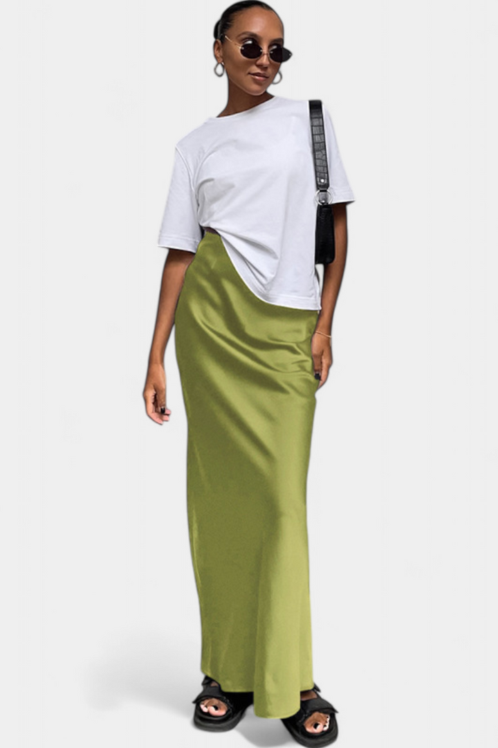 Fable | Maxi užitková sukně s jednoduchým designem a upraveným stylem