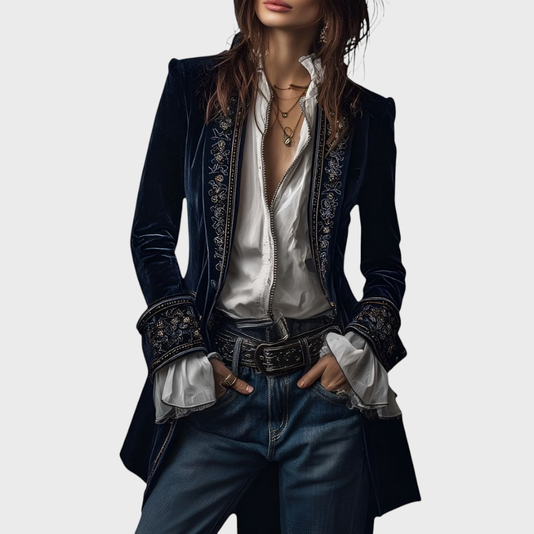 Nuria - Elegantní sametová bunda