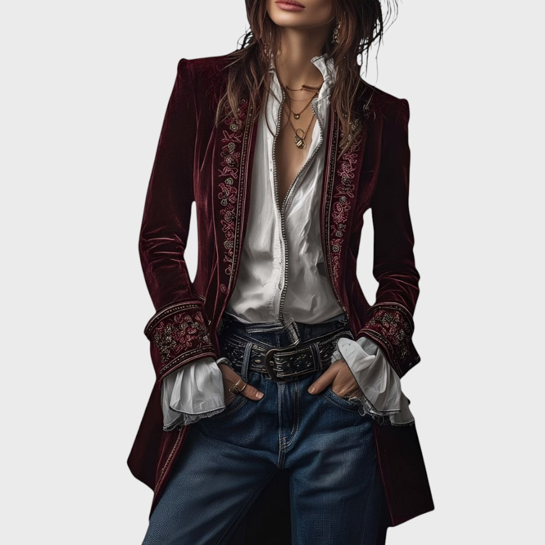 Nuria - Elegantní sametová bunda