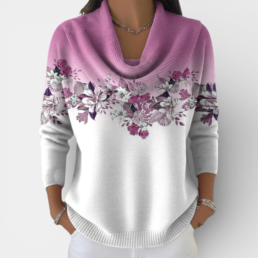 Elara | Ultra-hřejivý svetr s ozdobným límcem