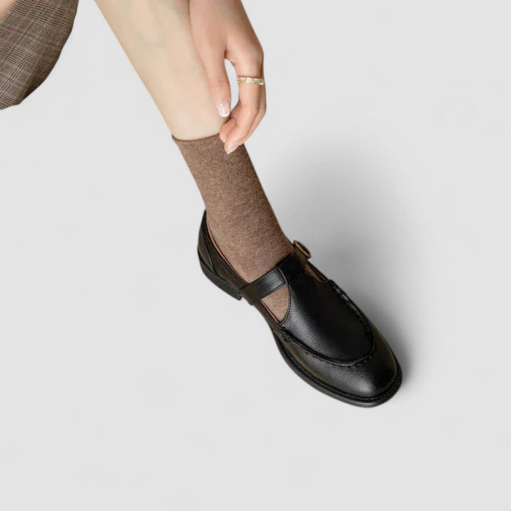 Zhelynne | Ortopedické boty Mary Jane s hranatou špičkou