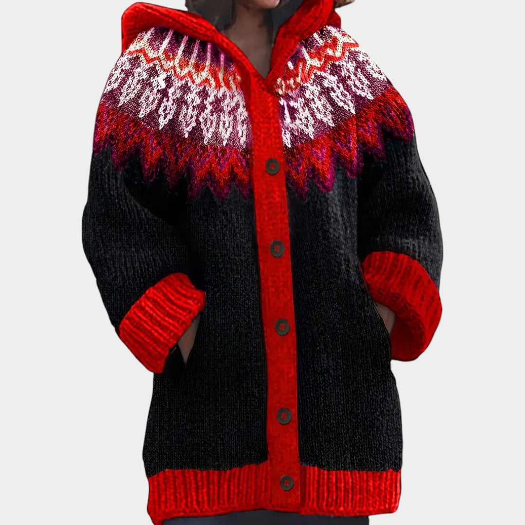 Klára - Ležérní kardigan s kapucí