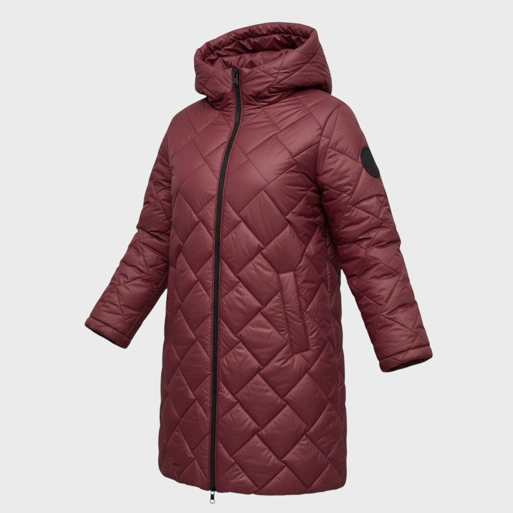 Klára | Elegantní prošívaný kabát s kapucí 