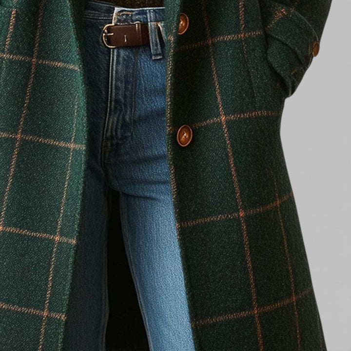 Coralie | Elegantní kostkovaný kabát s nadčasovým stylem