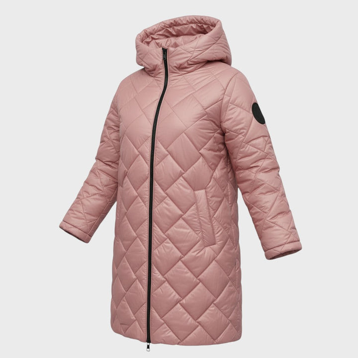 Klára | Elegantní prošívaný kabát s kapucí 