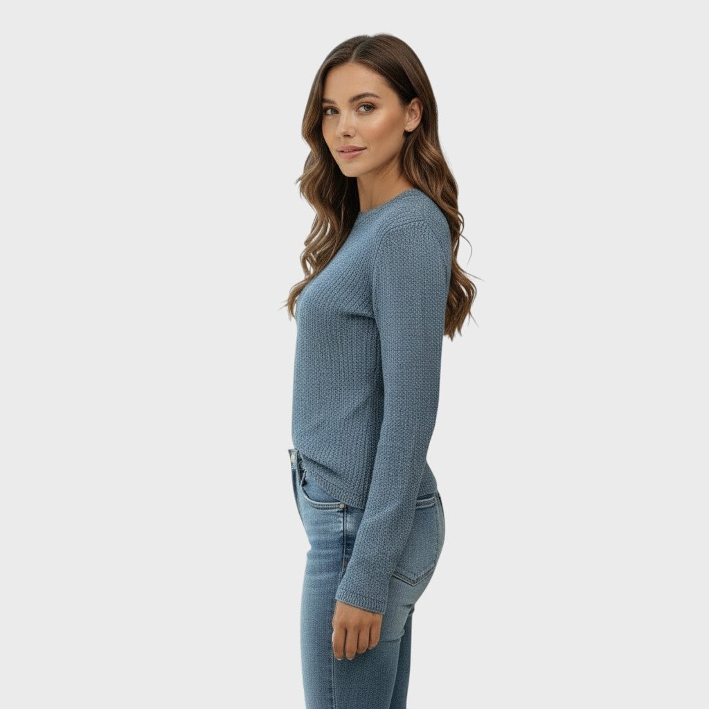 Sofie | Strukturovaný svetr se zavinovacím výstřihem