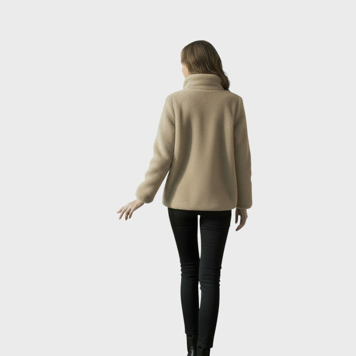 Mila | Luxusní plyšová bunda na zip