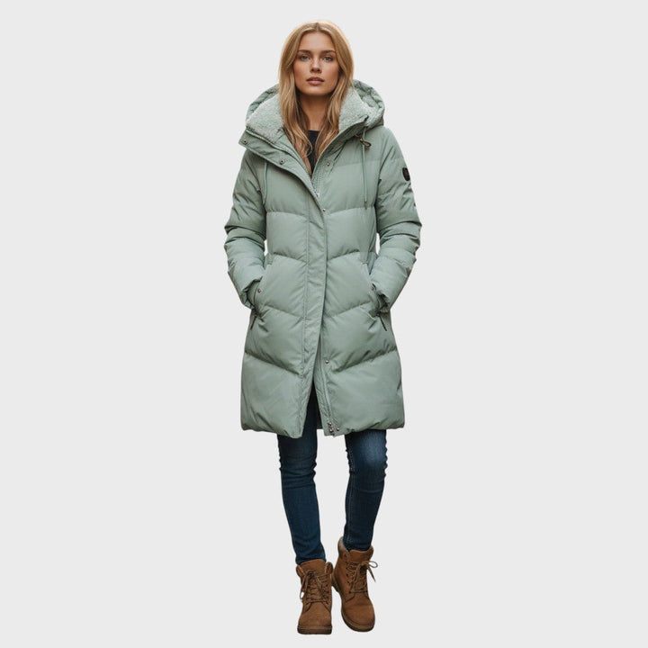 Saskia | Prošívaný zimní kabát s plyšovou podšívkou