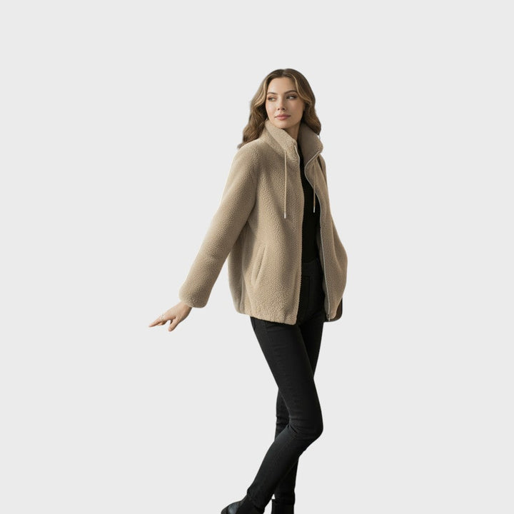 Mila | Luxusní plyšová bunda na zip