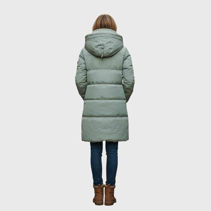 Saskia | Prošívaný zimní kabát s plyšovou podšívkou